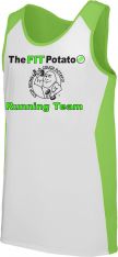 Men's Alize Tank, White/Lime Green